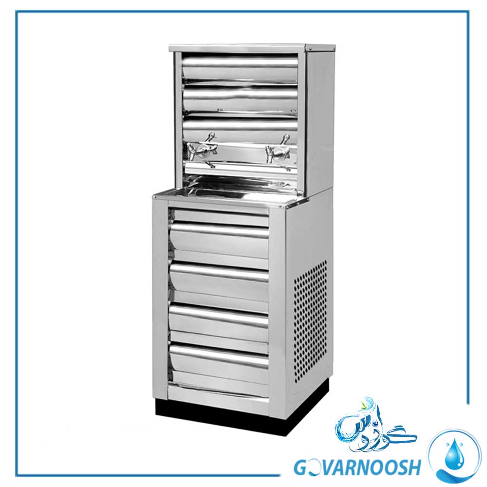 آبسردکن صنعتی تمام استیل دو شیر
